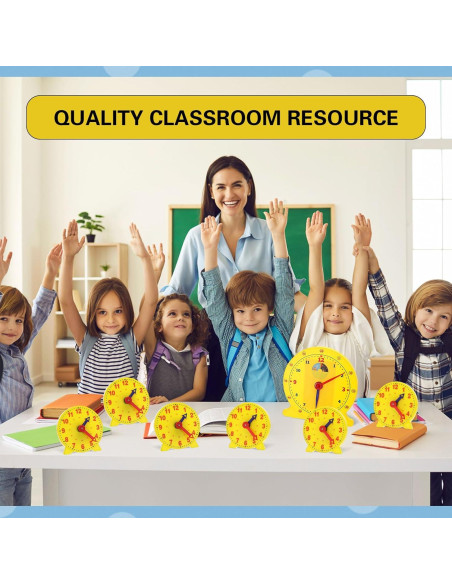 Kit de Reloj de Aula Lenwen 30 Piezas para Aprender la Hora
