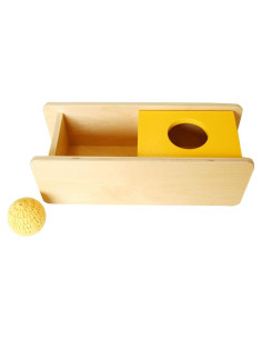 Caja Imbucare Montessori Outlet con Tapa Abatible Amarilla