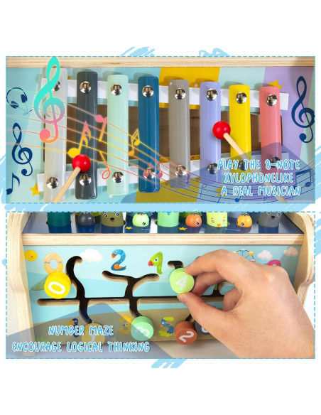 Tablero de Actividad Montessori 7 en 1 ShenZhen 1-3 Años