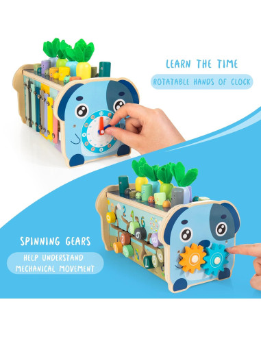 Tablero de Actividad Montessori 7 en 1 ShenZhen 1-3 Años