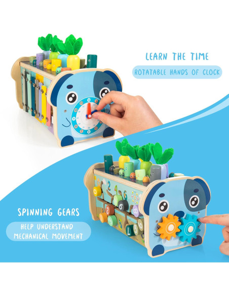 Tablero de Actividad Montessori 7 en 1 ShenZhen 1-3 Años