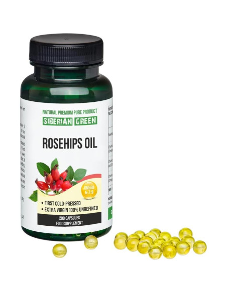 Cápsulas de Aceite de Semilla de Rosa Mosqueta 200 Unidades