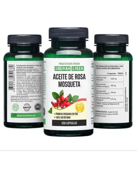 Cápsulas de Aceite de Semilla de Rosa Mosqueta 200 Unidades