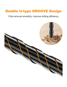 Juego de Brocas para Masonería TITGGI - 5 Pcs Carburo 5 Tamaños 2