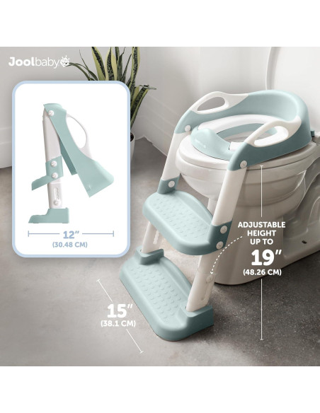 Asiento de Entrenamiento para Baño Jool Baby Aqua - Escalera 2 Pasos
