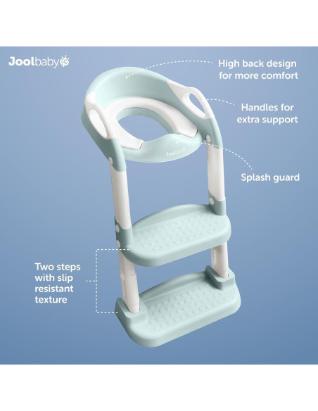 Asiento de Entrenamiento para Baño Jool Baby Aqua - Escalera 2 Pasos