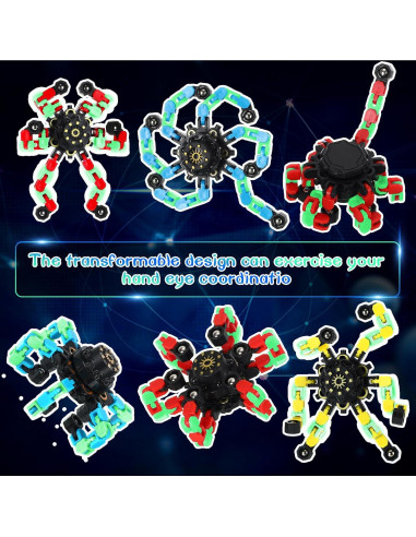 Juguetes Antiestrés Junkin 100 Pcs Spinners Brillantes