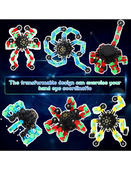 Juguetes Antiestrés Junkin 100 Pcs Spinners Brillantes