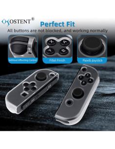 Funda Dura Transparente OSTENT para Joy-Con Nintendo Switch 2