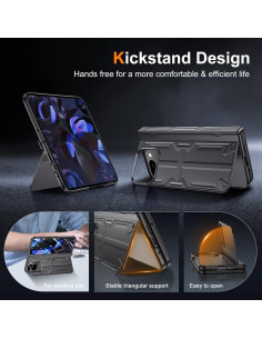 Funda delgada Spoovcto para Google Pixel 9 Pro Fold - Negro 2