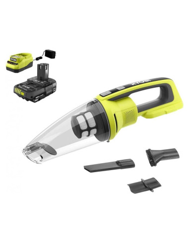 Aspiradora de Mano Inalámbrica RYOBI 18V con Batería 2.0 Ah