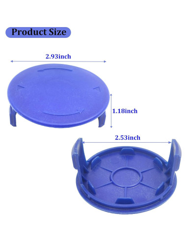 Cubierta de Tapa de Carrete Kobalt KST-120X 2 Paquetes