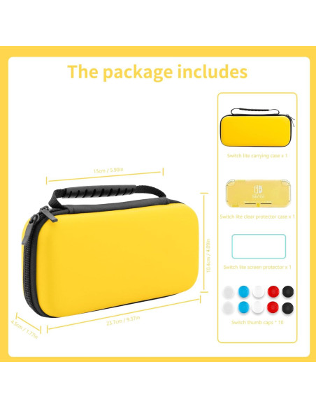 Paquete de Accesorios FANPL para Switch Lite - Funda y Protector