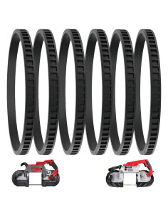 6 Neumáticos de Reemplazo AXYUADA 45-69-0010 para Sierra de Banda