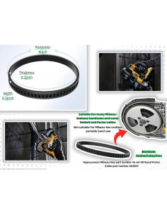 6 Neumáticos de Reemplazo AXYUADA 45-69-0010 para Sierra de Banda 2