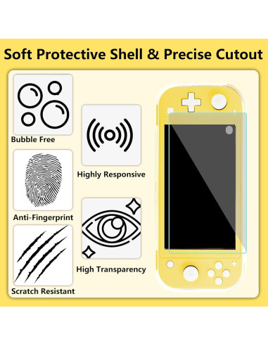 Paquete de Accesorios FANPL para Switch Lite - Funda y Protector