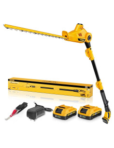 Cortadora de Setos Telescópica Alloyman 20V 2.4m 2 Baterías