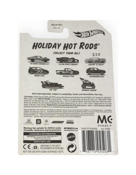 Camioneta Nissan Titan Verde Hot Wheels 2014 Navideña