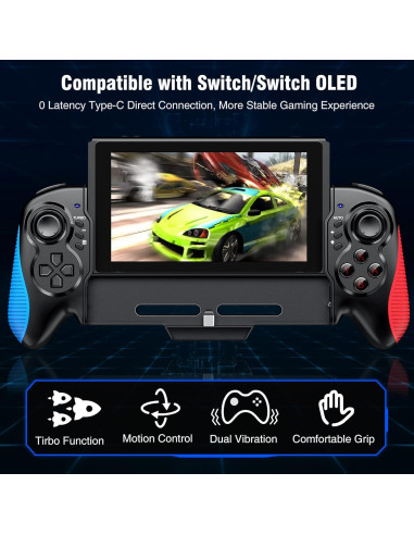 Controlador Switch SHENZHEN SAITAKE Rojo-Azul Ergonómico