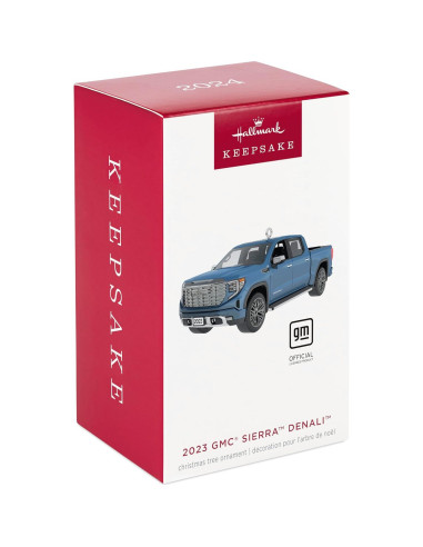 Adorno Navideño Hallmark 2024 GMC Sierra Denali Metal 11.4 cm
