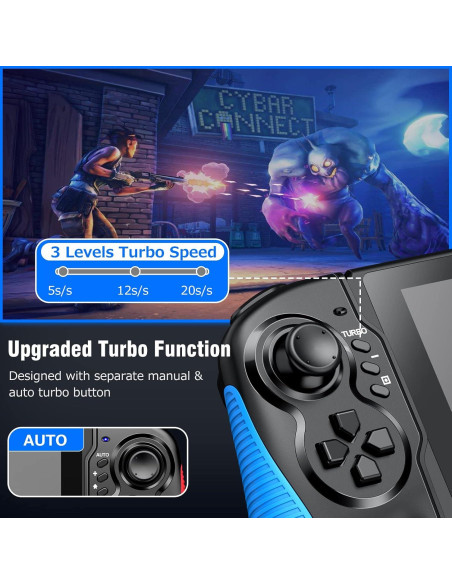 Controlador Switch SHENZHEN SAITAKE Rojo-Azul Ergonómico