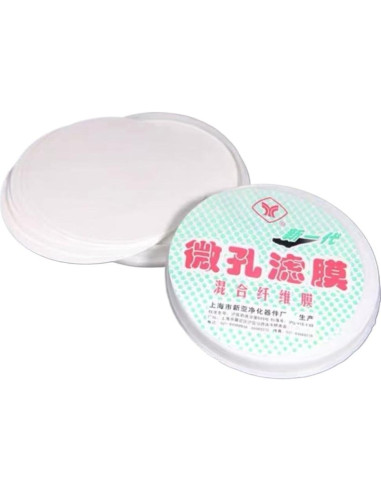 Filtro de Membrana de Nylon 25mm 0.22um 100 Pcs - Laboratorio