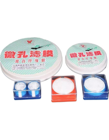 Filtro de Membrana de Nylon 25mm 0.22um 100 Pcs - Laboratorio