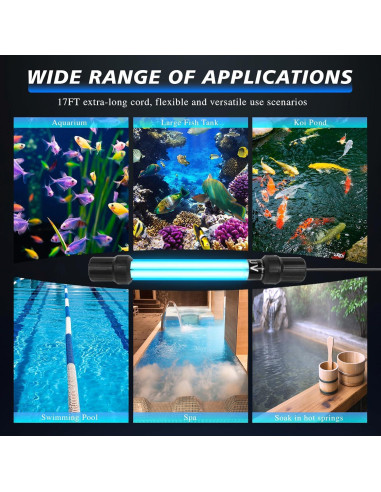 Esterilizador UV-C 20W Ayamaxon para Acuarios y Estanques