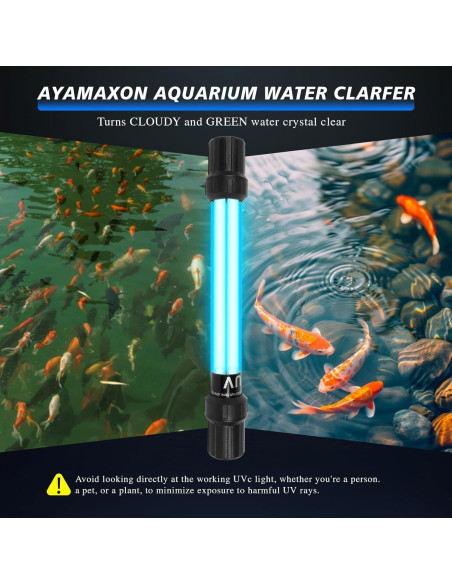 Esterilizador UV-C 20W Ayamaxon para Acuarios y Estanques