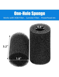 Esponjas de Prefiltro AQUANEAT para Acuario - Paquete de 6 2