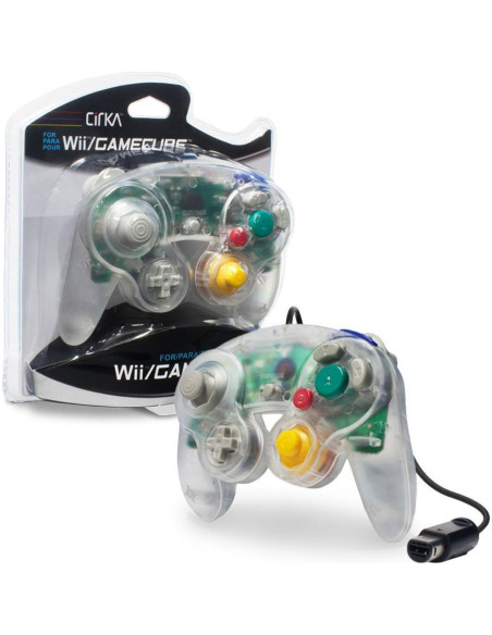 Controlador CirKa con cable para GameCube y Wii Transparente