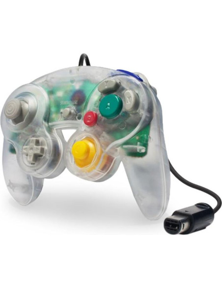 Controlador CirKa con cable para GameCube y Wii Transparente
