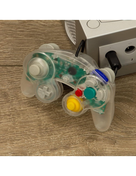 Controlador CirKa con cable para GameCube y Wii Transparente