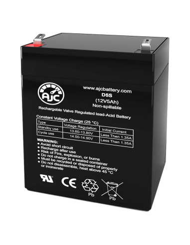 Batería AJC 12V 5Ah Compatible Craftsman 41B822 para Garaje