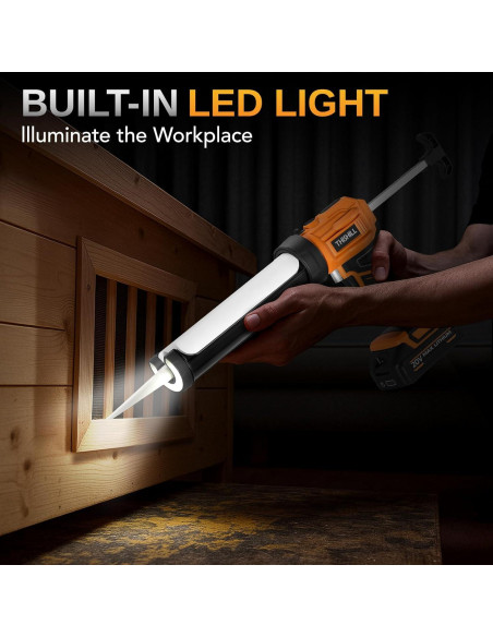 Pistola de Calafateo Eléctrica THIS HILL 300ml 20V 4 Velocidades