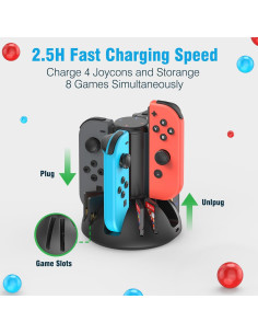 Base de Carga Joycon MARSDOCK para Nintendo Switch OLED 2