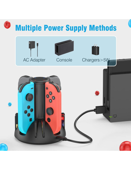 Base de Carga Joycon MARSDOCK para Nintendo Switch OLED