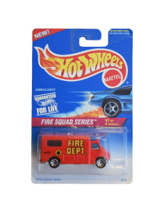 Hot Wheels Ambulancia Rojo 1:64 Mattel - Escala 21.88 cm