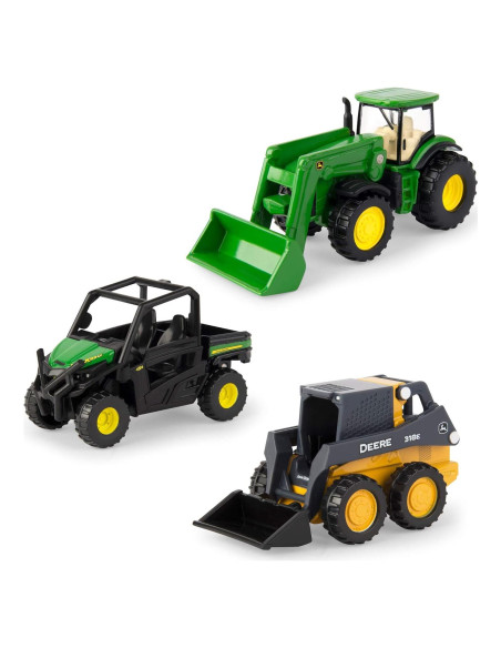 Set de Juguetes de Granja John Deere ERTL - 3 Vehículos 7.62 cm