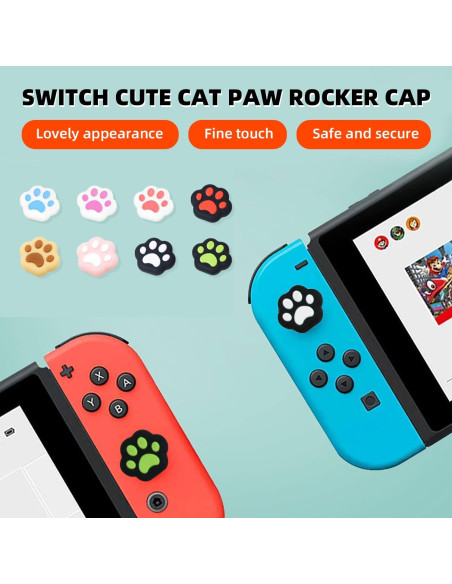 16 Tapas de Silicona Epstur para Joy-Con Nintendo Switch