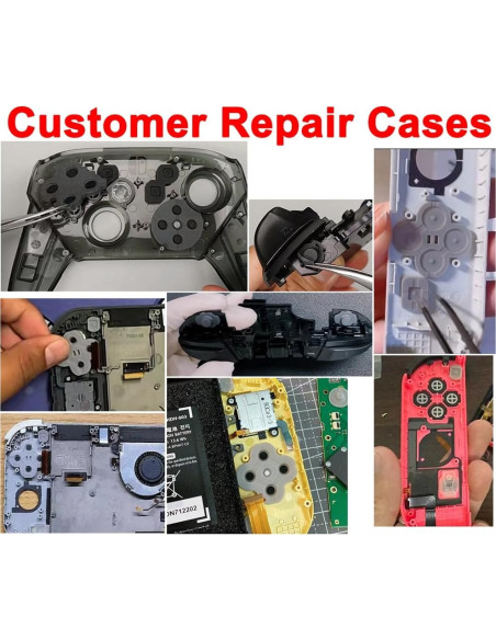 Almohadillas de Goma Conductiva MYPUQIAO para Joy-con Switch