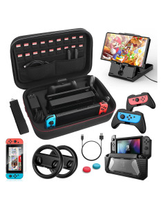 HEYSTOP Kit de Accesorios 12 en 1 para Nintendo Switch