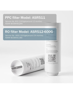 Cartucho de Filtro RO Frizzlife ASR512-600G 2da Etapa 1.18 kg 2