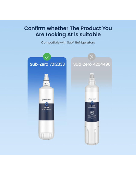 Filtro de Agua GLACIER FRESH para Máquina de Hielo 2 Unidades