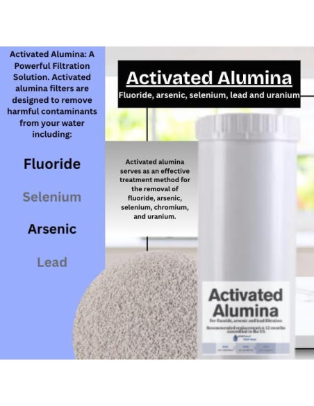 Cartucho de Filtro de Agua AFWFilters 11.43 x 50.8 cm Alúmina Activada