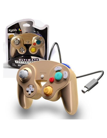 Controlador Joystick XYAB para Nintendo GameCube - Dorado
