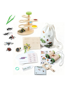 Kit de Explorador de Naturaleza Montessori con Visor de Insectos