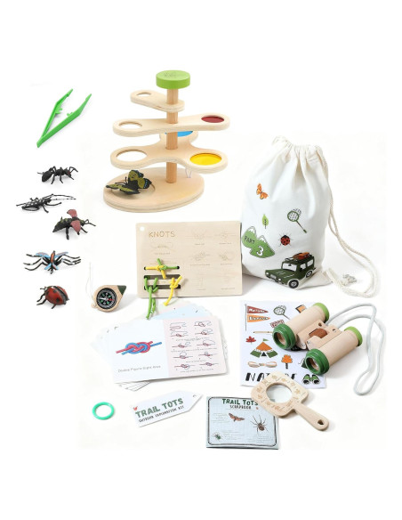 Kit de Explorador de Naturaleza Montessori con Visor de Insectos