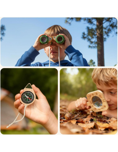 Kit de Explorador de Naturaleza Montessori con Visor de Insectos