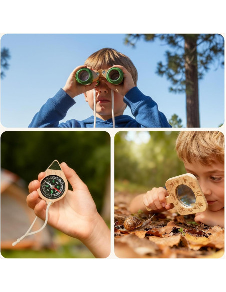 Kit de Explorador de Naturaleza Montessori con Visor de Insectos
